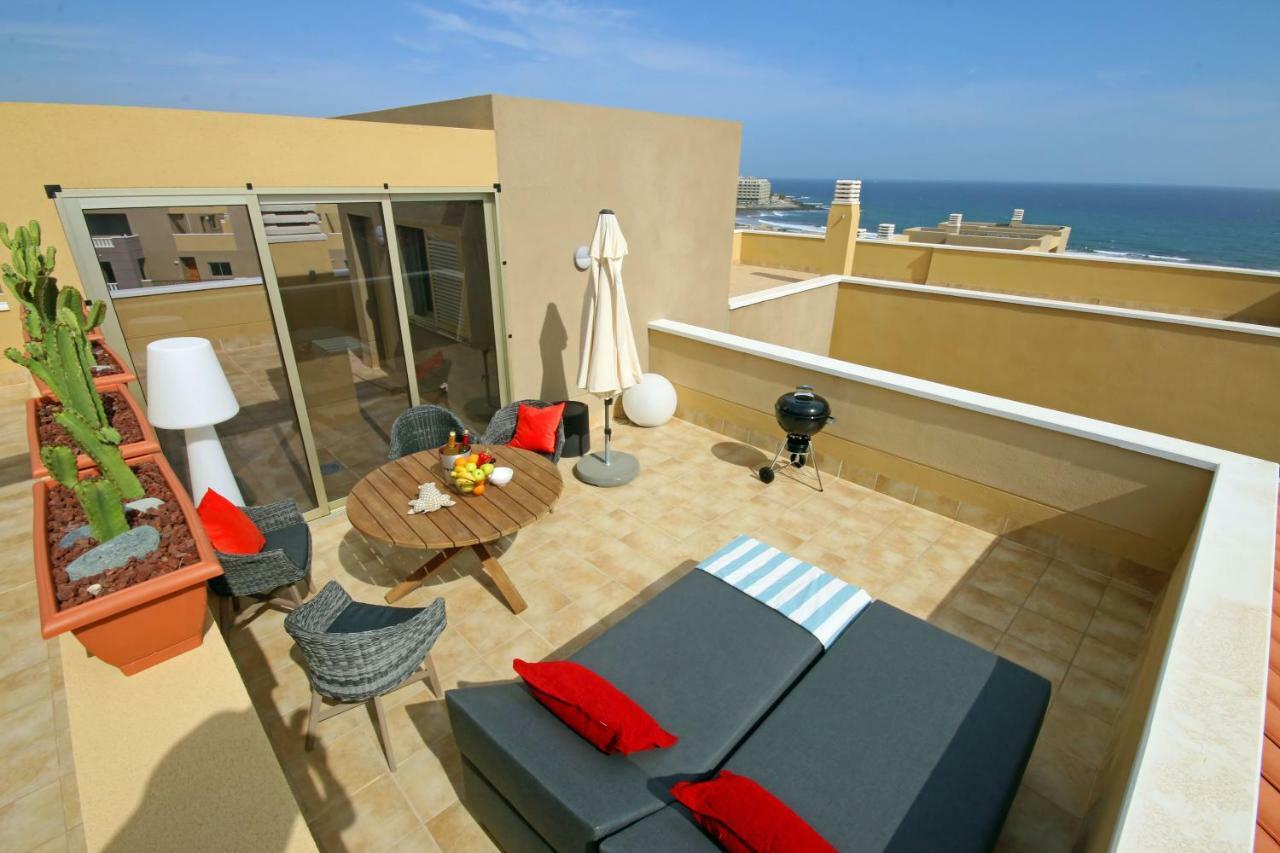 La Perla: Luxury Duplex with Ocean View Terrace Apartment El Medano  Exterior photo