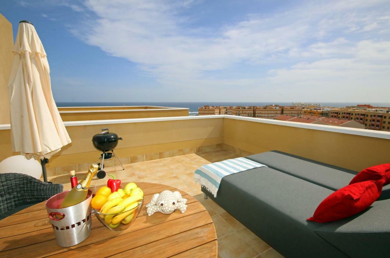 La Perla: Luxury Duplex with Ocean View Terrace Apartment El Medano  Exterior photo